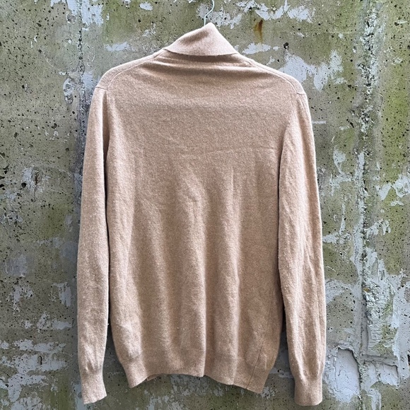 Vintage Camel Cashmere Wool Blend Turtleneck Made in Italy - Size L - Picture 3 of 9